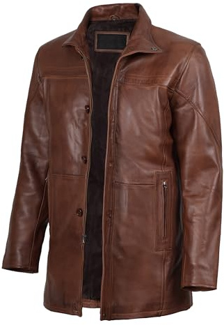 Brown Leather Jacket Men is A Timeless Stylish Outerwear - Perfect Blend of Fashion and Functionality | [1507012] Bristol, S
