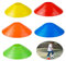 QUUPY 20PCS Soccer Cones Sports Disc Cones Agility Training Mark Disks Football Basketball Field Cone Markers Outdoor Games Supplies 7.5x2''