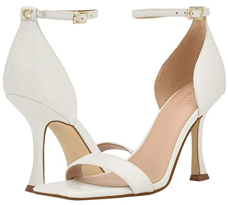 Guess Damen Yael Sandale mit Absatz, Weiß 141, 37 EU