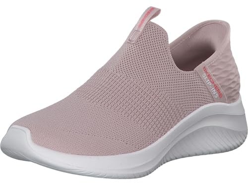 Skechers Damen Cozy Ultra Flex 3.0 Cosy Streak, Rose Knit/Trim, 38.5 EU