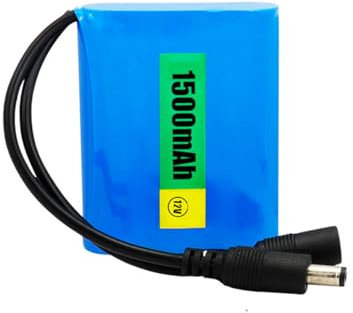 WILLQ 12 Volt 1500mAh 1800mAh 2200mAh 2500mAh 3000mAh 3400mAh Rechargeable Li-Ion Battery Lithium Battery Pack for LED Light Bar/Street Light and Various 12V Lamps,12V1500mah