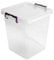 Plastic Storage Box Boxes Lid Handles Food Container Home Kitchen Office Box UK (15L Deep)