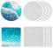 8 Pièces Réutilisable Coaster Moules,sous-Verres en Résine, Moules Ronds en Résine Epoxy, Moules de Moulage en Silicone pour Dessous de Verre DIY