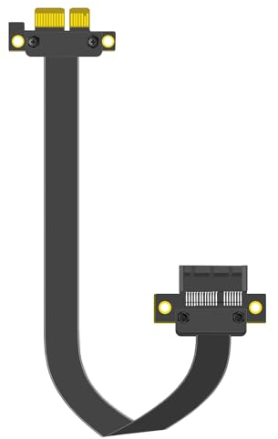 GLOTRENDS 200mm PCIe 3.0 X1 Cavo Riser per M.2, WiFi, Firewire, USB, schede audio, ecc.