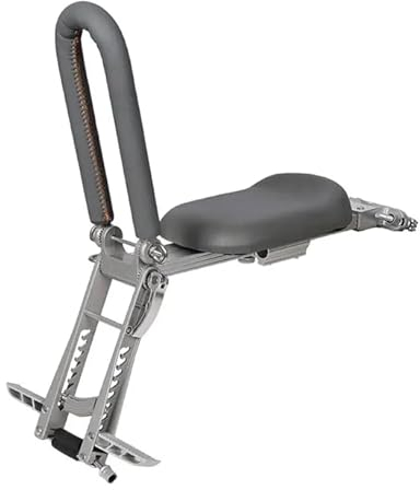 Verstellbarer Fahrrad-Kindersitz, Schnellspanner für Brompton Dahon Tern (Grauer Sattel/Grauer Lenker, Sitzset (ohne Sicherheitsgurt))