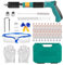 Pistola Manuale Sparachiodi con 200 chiodi tondi, Pistola per Unghie Sparachiodi, Pistola sparachiodi portatile, Strumento di fissaggio della parete del (B)