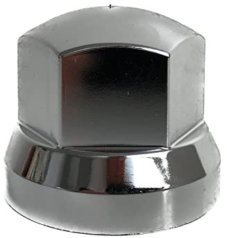 MelTruck Radmutterkappen Schutz Abdeckung Ø32 mm für Schrauben für LKW (40, Chrom, Höhe: 41 mm)