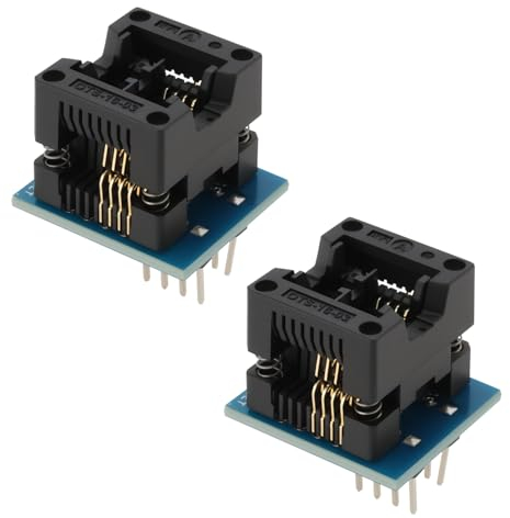 YINETTECH 2 STÜCKE SOP8 SOIC8 SO8 SOP8 Zu DIP8 Programmieradapter IC Sockel Converter Module Programmer Adapter 24 * 20mm Sockel Konverter 150mil