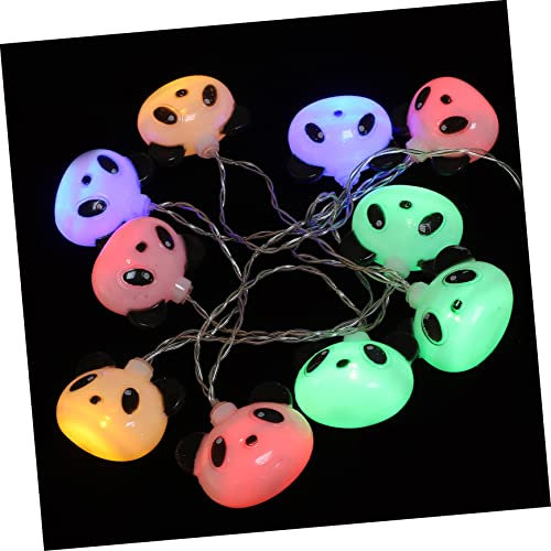 Beatifufu 1 Satz Riesen-panda-lichterketten Zimmerverzierung Panda Lichterketten Led Lichterketten Für Kinder Lichterketten Im Freien Tierisches Licht Lichterkette Beleuchtung Plastik