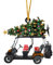 Golf Cart Xmas Hanging Car Christmas Ornaments - Personalized Tree Decorations Pendants - Funny Small Baubles For Christmas Day Home Car Indoor
