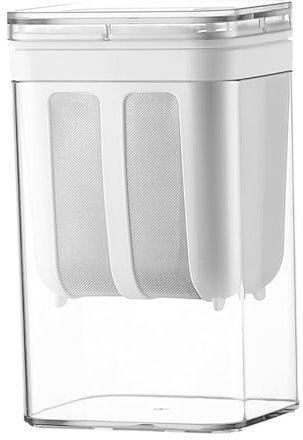 Joghurtsieb 1100 ml BPA freies Käsesieb mit feinem Netz und Deckel Auslaufsicherer Saftfilter Nussmilchbereiter zur Herstellung von dickem griechischem Joghurt Sojamilch Griechisches Joghurtsieb