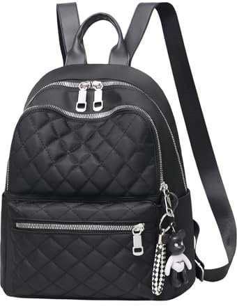 Amexo Rucksack Damen, Nylon Rucksäcke Daypacks Wasserdicht Cityrucksack Klein Schultertasche für Damen Mädchen Reisen Arbeit Wandern