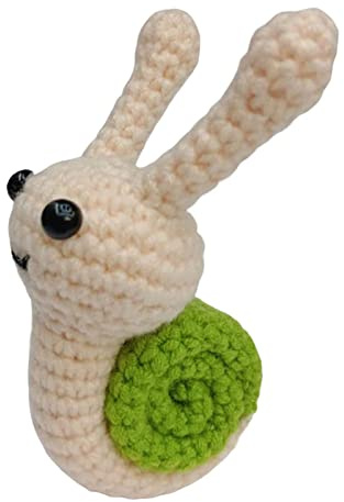 Qianly Anfänger Häkelset Starterpaket Machen Sie Ihre Eigene Puppe mit Garn, Haken für Erwachsene Und Kinder, Schnecke