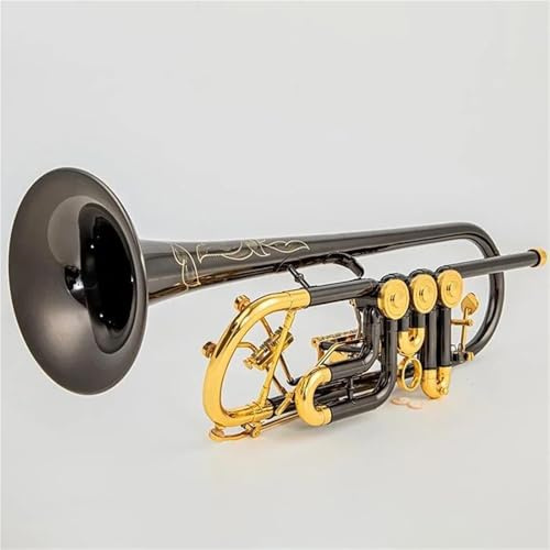 Bb Trompete Drehventil Typ B Flache Messingtrompete Professionelle Trompetenmusikinstrumente