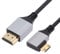 NFHK Câble HDTV mini HDMI 2.1 ultra fin coudé à 90 degrés vers la gauche 8K 4K Hyper Super Flexible Slim Cord Type-A to Type-C for Camera HDTV 50cm