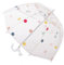 Kinder Regenschirm Kinder mit Kuppeldach Leichtes Niedliches Lustiges Design, Wind- und Regenschutzschirm,Stockschirm in Glockenform Transparent - Geschenke für Kinder (Weiße Punkt)
