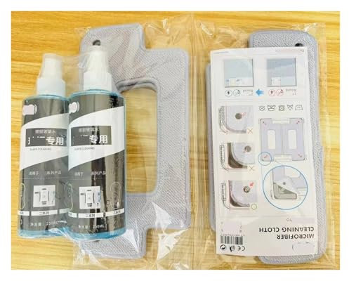 ZebRaz Accessory Kit Cleaning Cloth, Cleaning Solution, Compatible For Hobot S6 PRO Window Cleaning Machine Window Cleaning Water, Glass Cleaning Solution