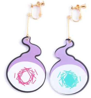 Hanako-kun Figur Anime Ohrringe - Hanako-kun Yugi Tsukasa Cosplay Accessories Fan Art Schmuck - Toilet-bound Earring (B)
