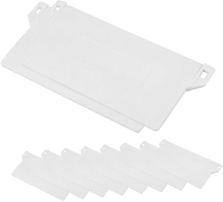 TOPPERFUN 10stücke Vertikaljalousien Bodenlamellen Und Zubehör Für Einfache Und Reparatur Von Vertikalen Jalousien Design Weiß Effektive Lichtkontrolle Und Einfacher Austausch