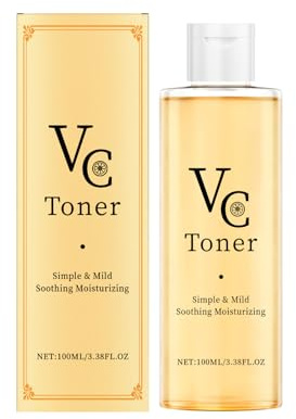 Vc Toner Intensive Brightening, Vitamin C Moisturizing Toner – Erfrischende Feuchtigkeitspflege für das Gesicht mit aufhellender und Anti-Aging-Wirkung, minimiert Poren und beruhigt trockene (1)