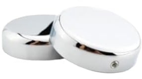 TILIEINE Soufflet de Fourche Moto Convient pour Harley Davidson Street Bob Breakout Dyna Sportster XL 883 1200,1 Jeu de Capuchons d'écrou de Fourche supérieure de Moto(Sliver)