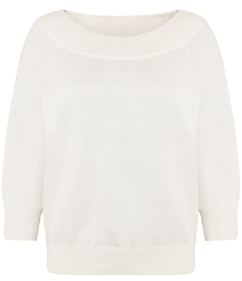 zero Damen Strickpullover mit Carmenausschnitt