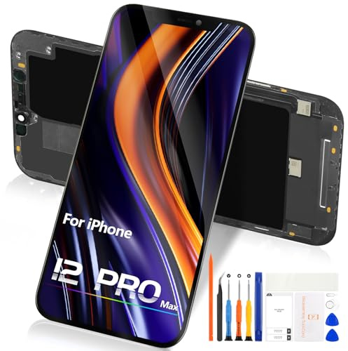 para iPhone 12 Pro MAX LCD Pantalla para iPhone 12 Pro MAX LCD Display A2411 A2342 A2410 A2412 6,7 Recambio de Pantalla táctil Digitalizador Asamblea con Reparación Kits