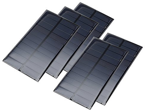 sourcing map Mini Panneau Solaire Poly cellulaire Module DIY pour chargeur téléphone Lumière