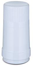 ROTPUNKT Isolierflasche 40 MAX I für heiße u. kalte Getränke I langanhaltender Geschmack - Glaseinsatz I 24 Std heiß 36 Std kalt I BPA frei (Polar, 0,25 l)
