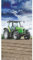 Muller Good Morning 2050 Strong Strandtuch Traktor grün 75 x 150 cm