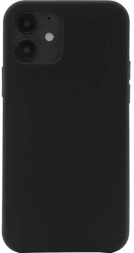 JT Berlin Steglitz Hülle für Apple iPhone 12 mini Case, Liquid Silikon | Dünne Schutzhülle in Schwarz mit weichem Mikrofaser Innenfutter, kompatibel mit Qi Wireless Charging, 5,4 Zoll Display