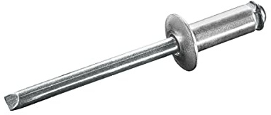 GOEBEL® - 1000 x Spreiznieten Aluminium/Stahl (Ø x L) 3,2 x 10,0 mm mit Flachkopf - Spreizblindnieten - Nieten - STAR