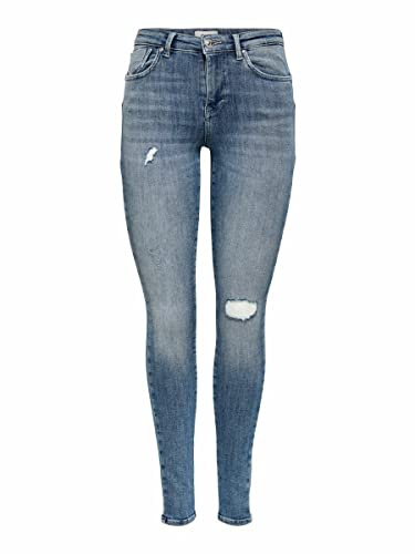 ONLY - Onlpower Life Mid Push, Jeans Donna