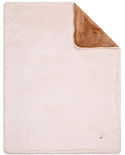 Nattou Schmusedecke Supersoft aus 100% Polyester, 100 x 75 cm, Susie und Bonnie, Rosa/Braun