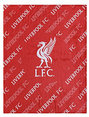 FOCO Liverpool FC EPL Supreme Slumber Plush Throw Blanket