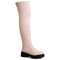 topschuhe24 Donna Stivali Overknee, Colore:Beige 2256, Numero di Scarpe:40 EU