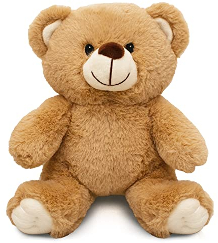 Milaboo kuschelweicher Teddybär klein 20 cm I Kuscheltier Baby in beige inkl. Postkarte I Liebevoll designter Kuschelbär zum Verlieben I super weiches Plüschtier zum Verschenken