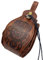 Mittelalterliche Vintage Gürteltasche, Wikinger-Leder-Fanny-Pack, Leder-Kordelzug-Geldbörse, Geldbörse mit Kompassprägung, braune Drachentotem-Gürteltasche, tragbare Geldbörse mit Kordelzug