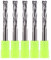 EU_HOZLY 5 frese a compressione in metallo duro Up&Down 2 flauti 6 mm (0,236 pollici) con diametro di taglio di 6 mm, lunghezza di taglio 32 mm (1,26 pollici) per fresatrice CNC