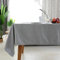 EHOMERY Tischdecke Industrial Tischtuchklemme Schlichtheit In Reiner Farbe Tischdecke Stoff Bunt Tischwäsche Landhausstil Hellgrau Tischschutz Dekoration 140X220Cm