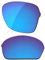LenzReborn Verres polarisés de rechange pour lunettes de soleil Oakley Half X - Plus d'options, Bleu glacier – Miroir polarisé, Taille unique