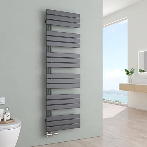 S'AFIELINA Badheizkörper Paneel Heizkörper Bad 1599x500mm Handtuchheizkörper Seitenanschlusss 832 Watt Handtuchtrockner mit Anschluss Links oder Rechts (Anthrazit)