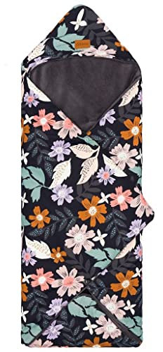 Fillikid Fleece-Fußsack Tanaga für Babyschale und Babywanne - Blumen