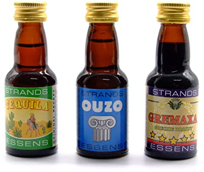 Anisette (Ouzo) + Tequila + Gremaxa Aromen-Set – 3 × 25 ml alkoholfreie Essenzen für 750-ml-Ansätze – Kräuter, Agave & süß-würzig
