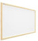ALLboards Tableau en Liège Blanc avec Cadre en Bois 60x40cm, Tableau d'Affichage Liège, Tableau pour Épingles