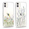 Yoedge 2 Stück Handyhülle für iPhone 11 Hülle, Transparent Blumen Muster Mädchen Aesthetic Flowers Handyhülle Dünn Weich Durchsichtig Schlanke Silikon Slim TPU Stoßfest Schutzhülle für iPhone 11 6,1