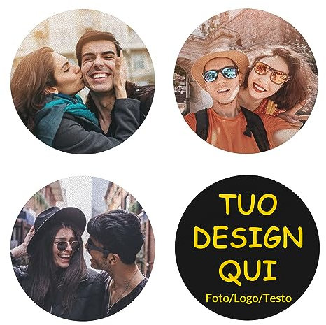 Set di sottobicchieri in pelle personalizzati, sottobicchiere personalizzato per bevande, sottobicchiere per foto per tavolino, crea divertenti sottobicchieri con la tua immagine/logo/testo