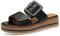Jana Damen Pantoletten mit Schnalle Vegan, Schwarz (Black), 37 EU