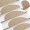 CIADAZ Treppenmatten Selbstklebend Sisal 15 STK Stufenmatten, Treppenteppich, Antirutschmatten Für Treppen, 56x20 cm Dunkelbeige