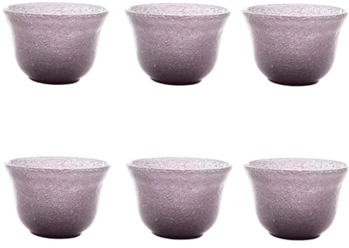 Livellara Coppette Gelato, Coppette Macedonia, in Vetro Soffiato, Set da 6, Coppette Colorate, Moderne, Eleganti, per Frutta, Dessert, Conservano la Temperatura, Facili da Pulire. Colore: Rosa